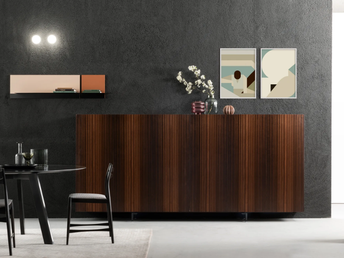 ATELIER - Wooden highboard with sliding doors _ Capo d’Opera